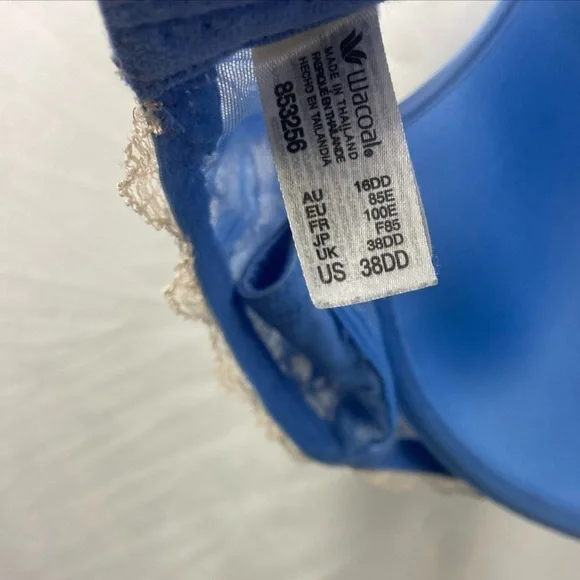 Wacoal Light Blue Lace 853256 38DD Bra - Picture 9 of 10